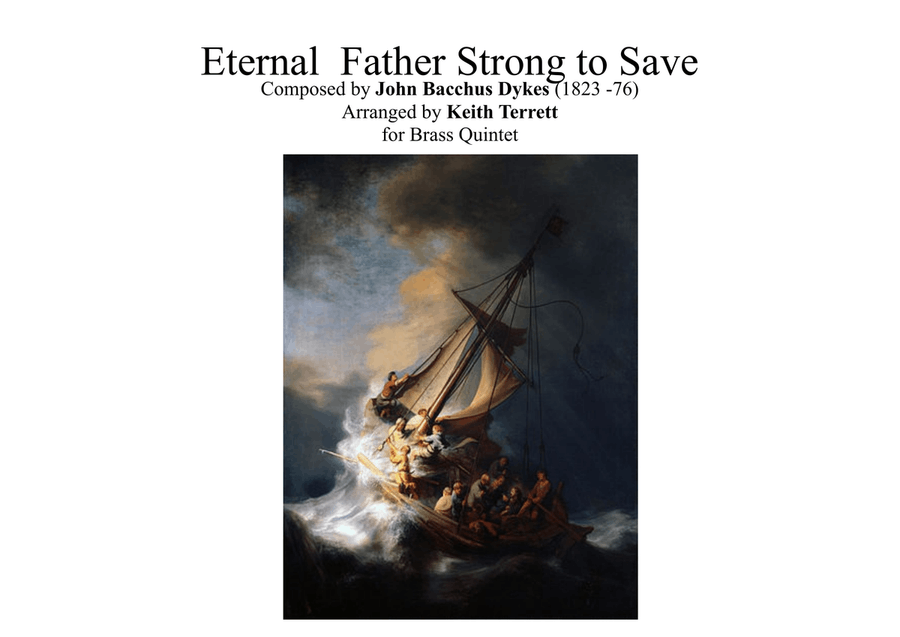 Eternal Father Strong to Save - Melita - Naval Hymn for Brass Quintet (Traditional version) Brass Quintet scores gallery preview page 1