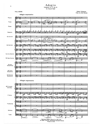 Adagio Symphony No. 2, Op. 61 - Full Score