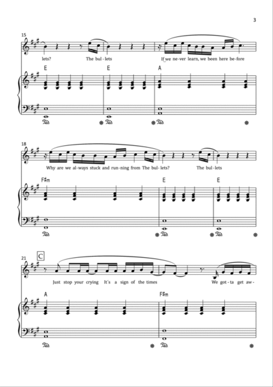 Sign Of The Times Voice scores gallery preview page 3