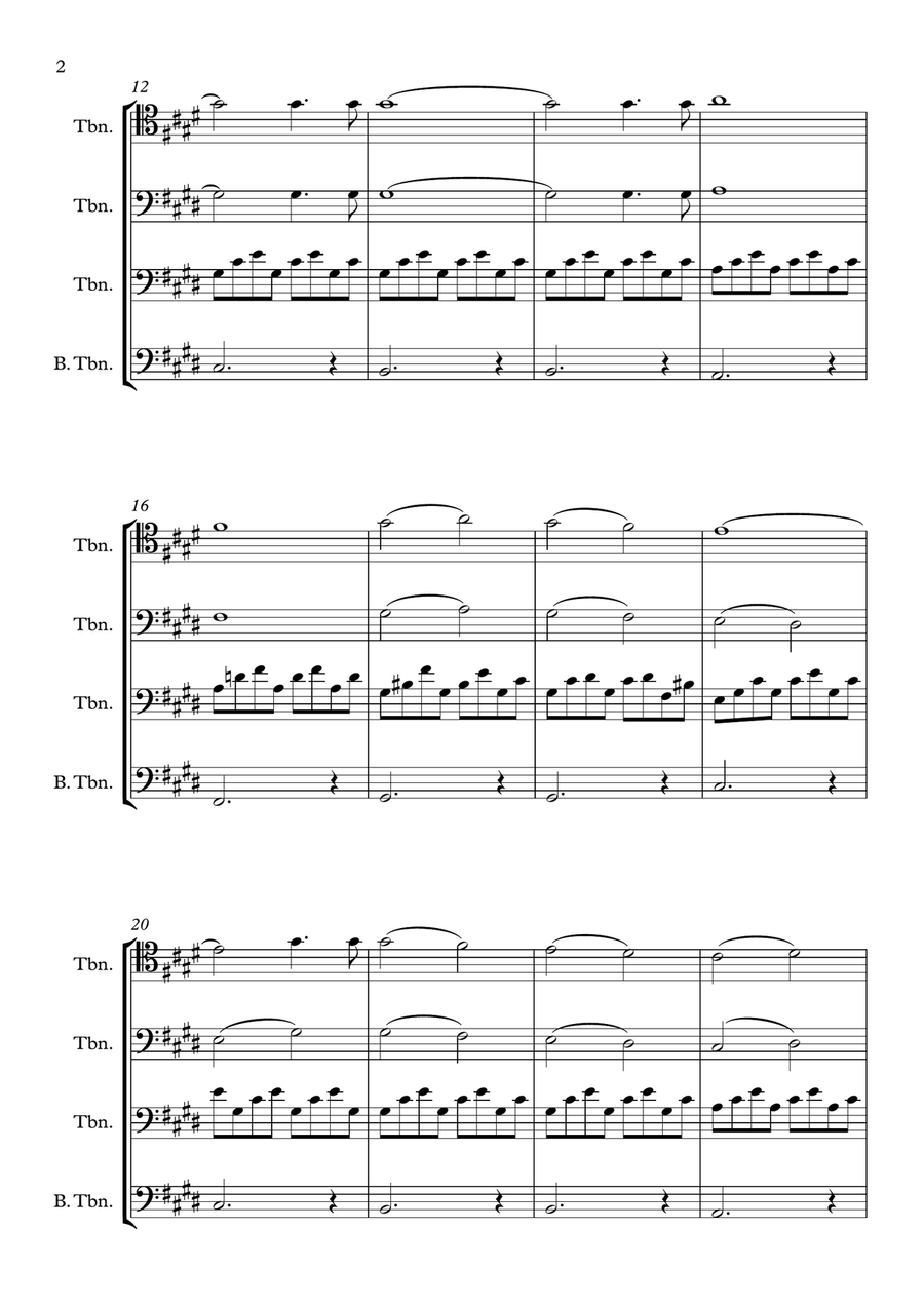 Moonlight Brass Quartet scores gallery preview page 2
