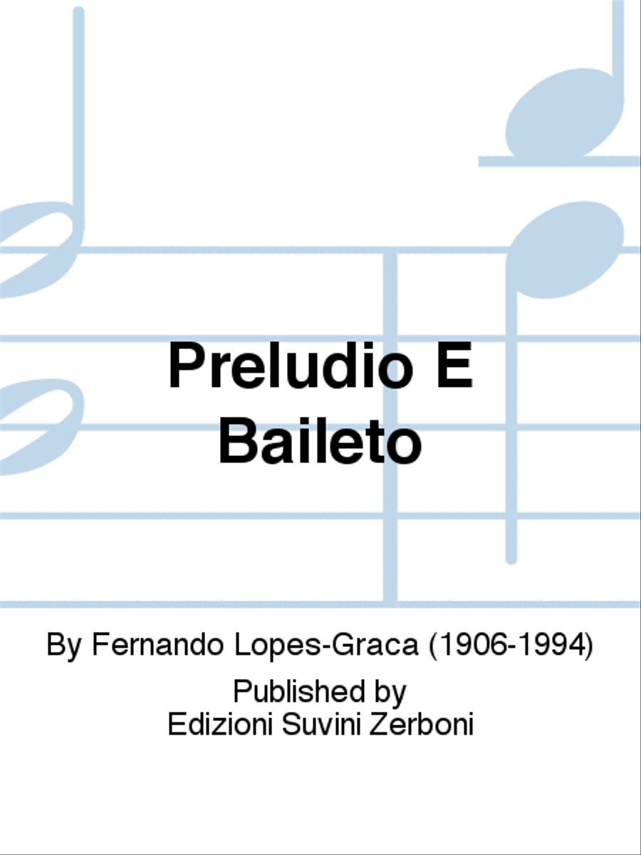 Preludio E Baileto Guitar scores gallery preview page 1