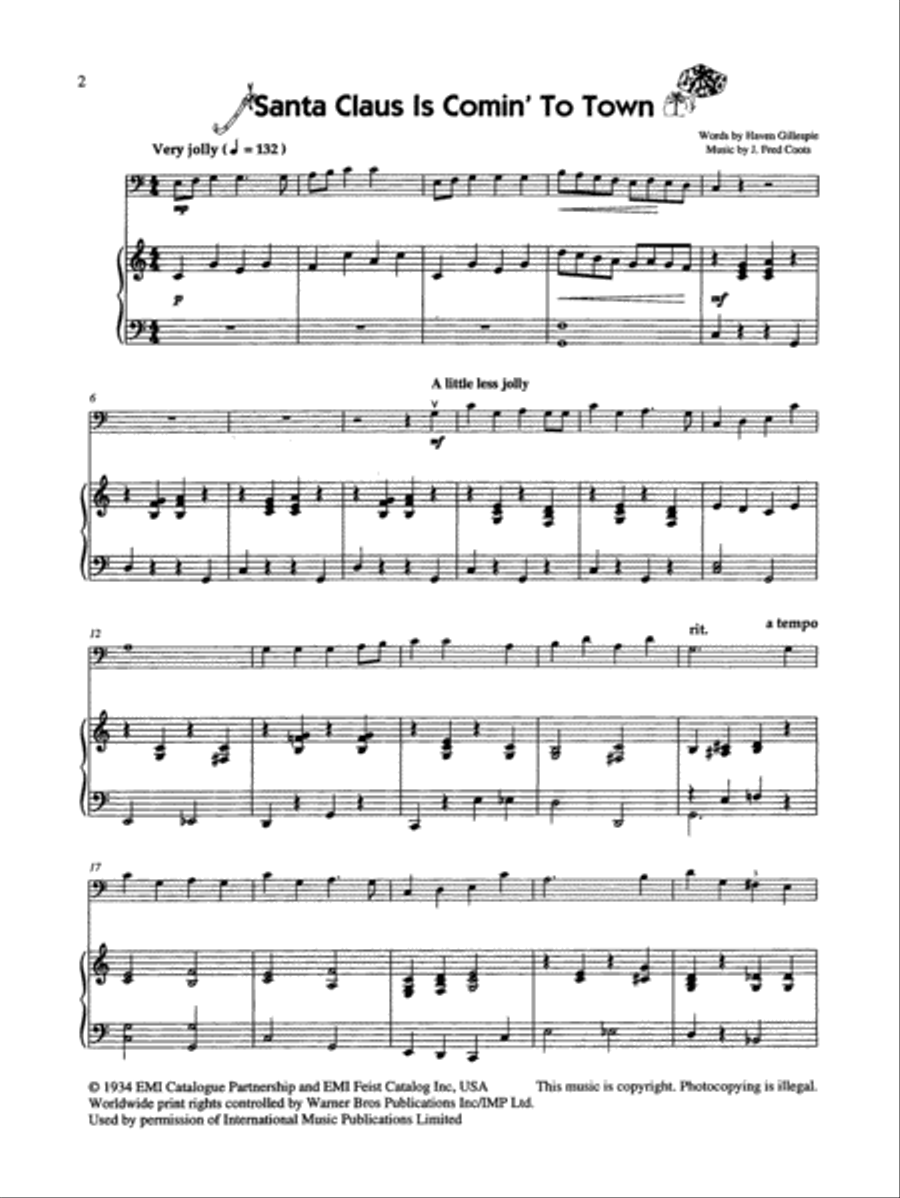 Christmas Jazzin' About for Cello Piano Accompaniment scores gallery preview page 2