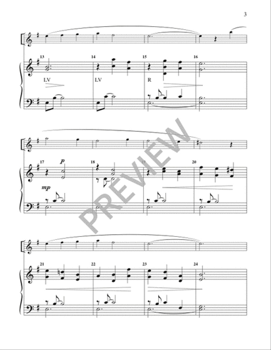 Lullay, Thou Son of Mary, 3 oct. edition - Handbells 3-Octaves scores gallery preview page 4