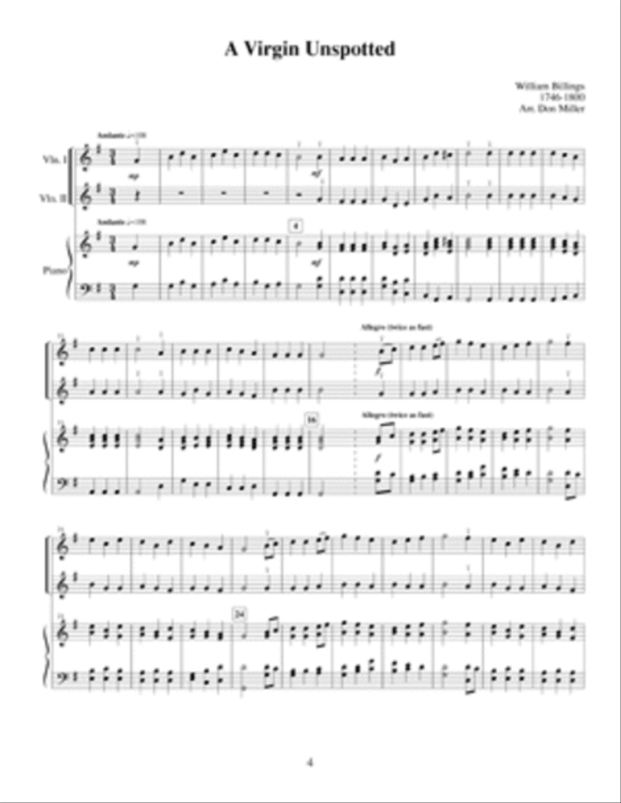 Christmas Strings: Violin 1 & 2 With Piano Accompaniment Violin scores gallery preview page 2
