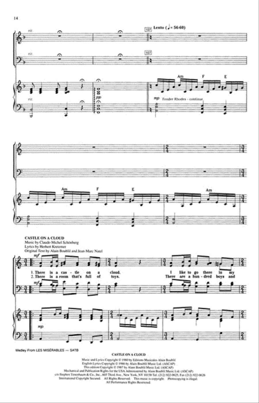 Les Misérables (Choral Medley) Choir scores gallery preview page 4