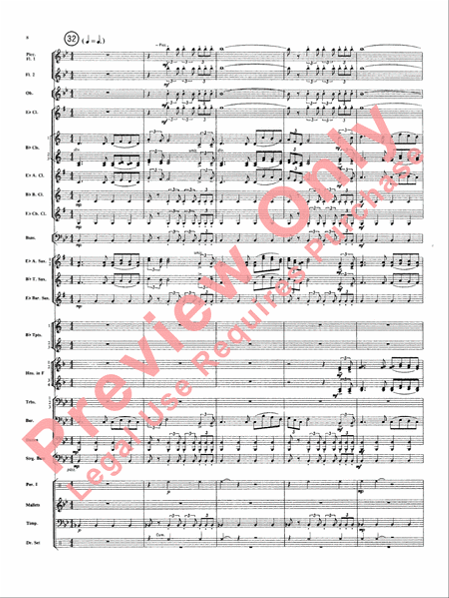 Superman Superman Concert Band scores gallery preview page 9