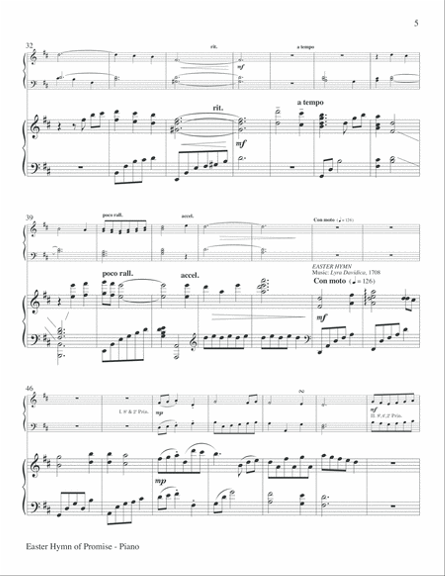Easter Hymn of Promise Choir scores gallery preview page 16