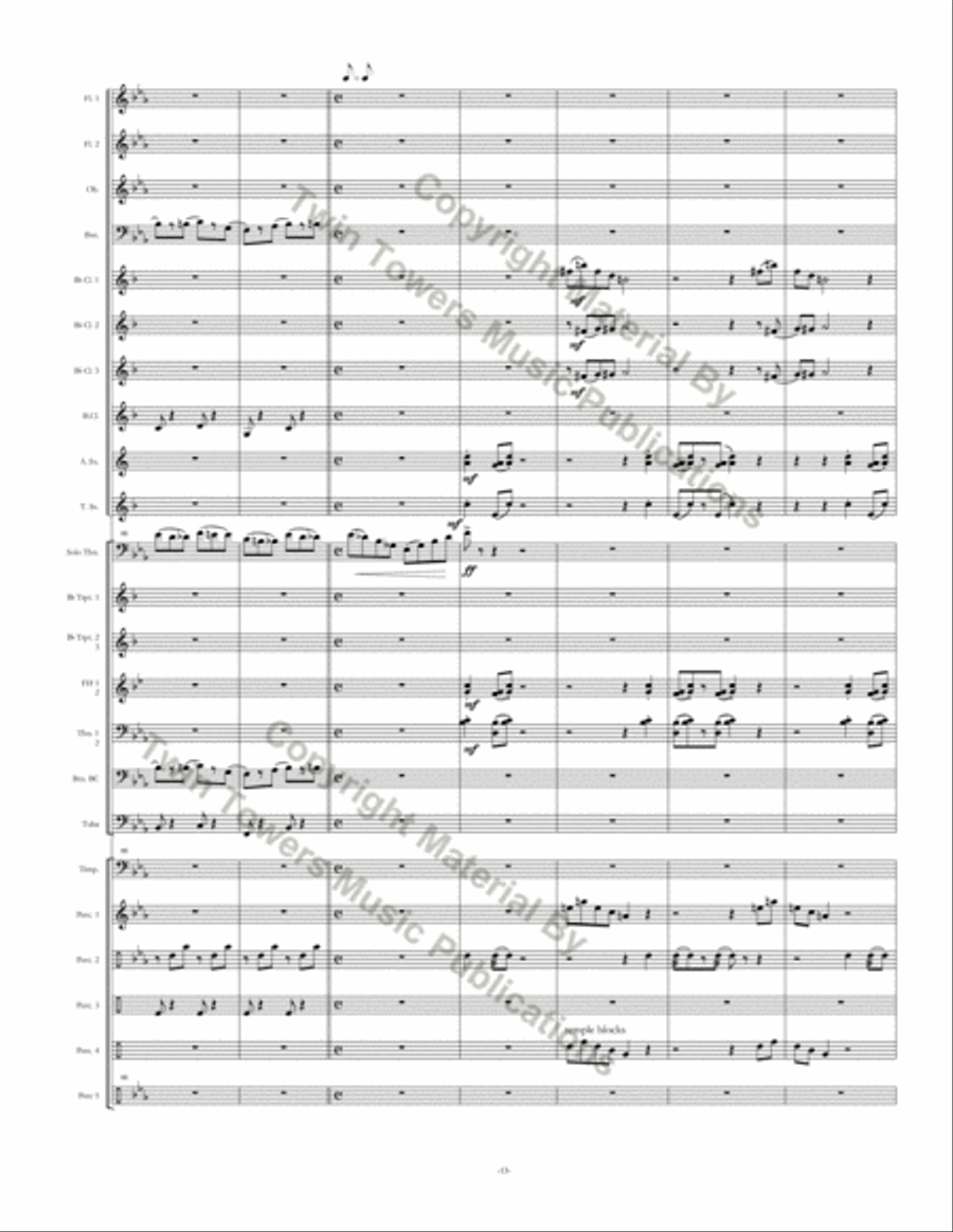 Seminar Concert Band scores gallery preview page 15