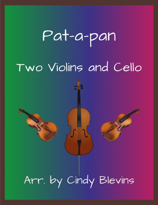 Book cover for Pat-a-pan, for Two Violins and Cello