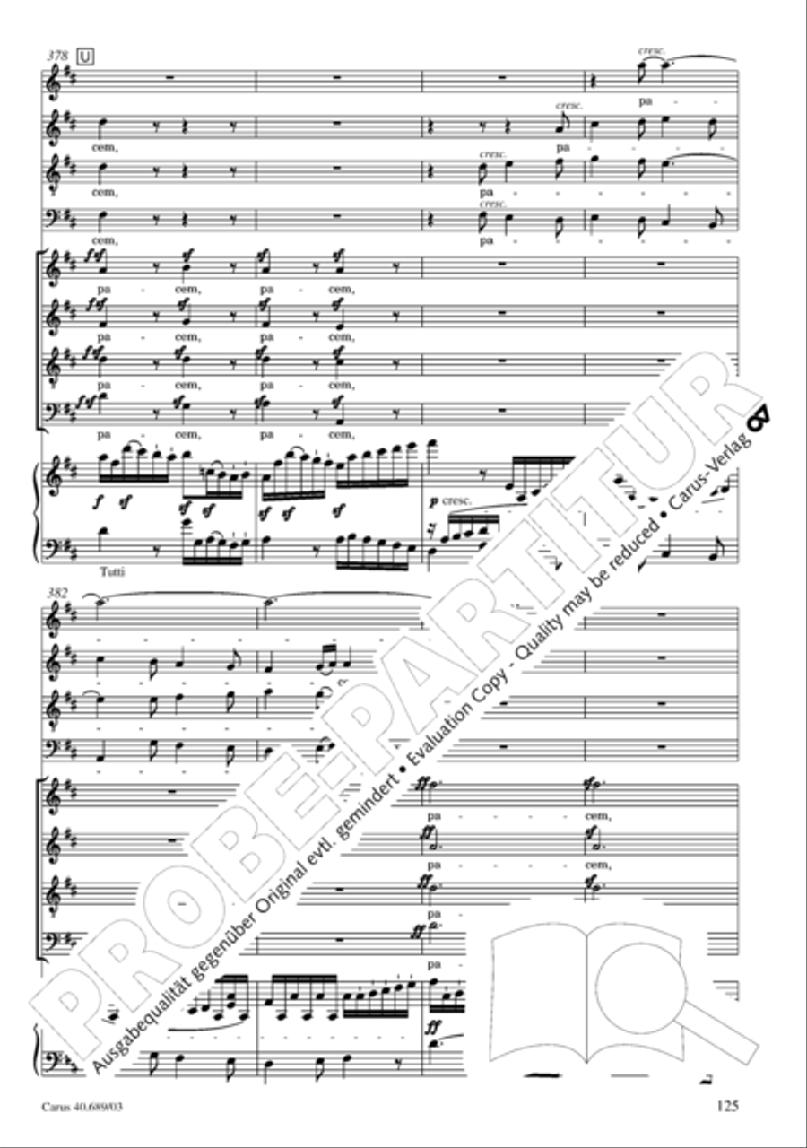 Missa solemnis Missa solemnis 4-Part scores gallery preview page 126