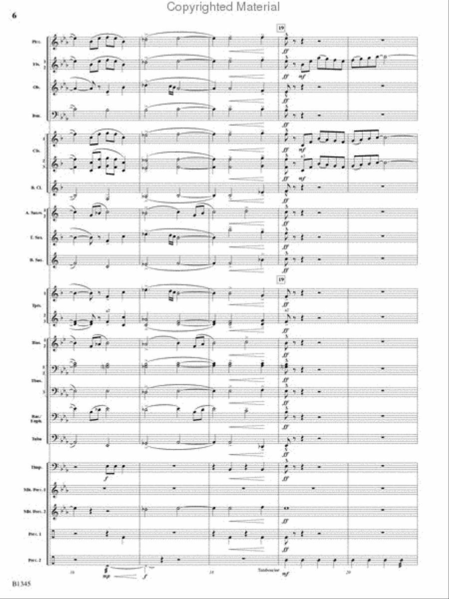 Fanfare and Jubilation Concert Band scores gallery preview page 5