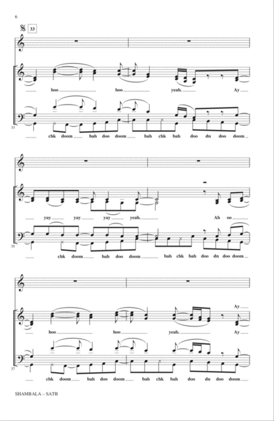 Shambala 4-Part scores gallery preview page 5