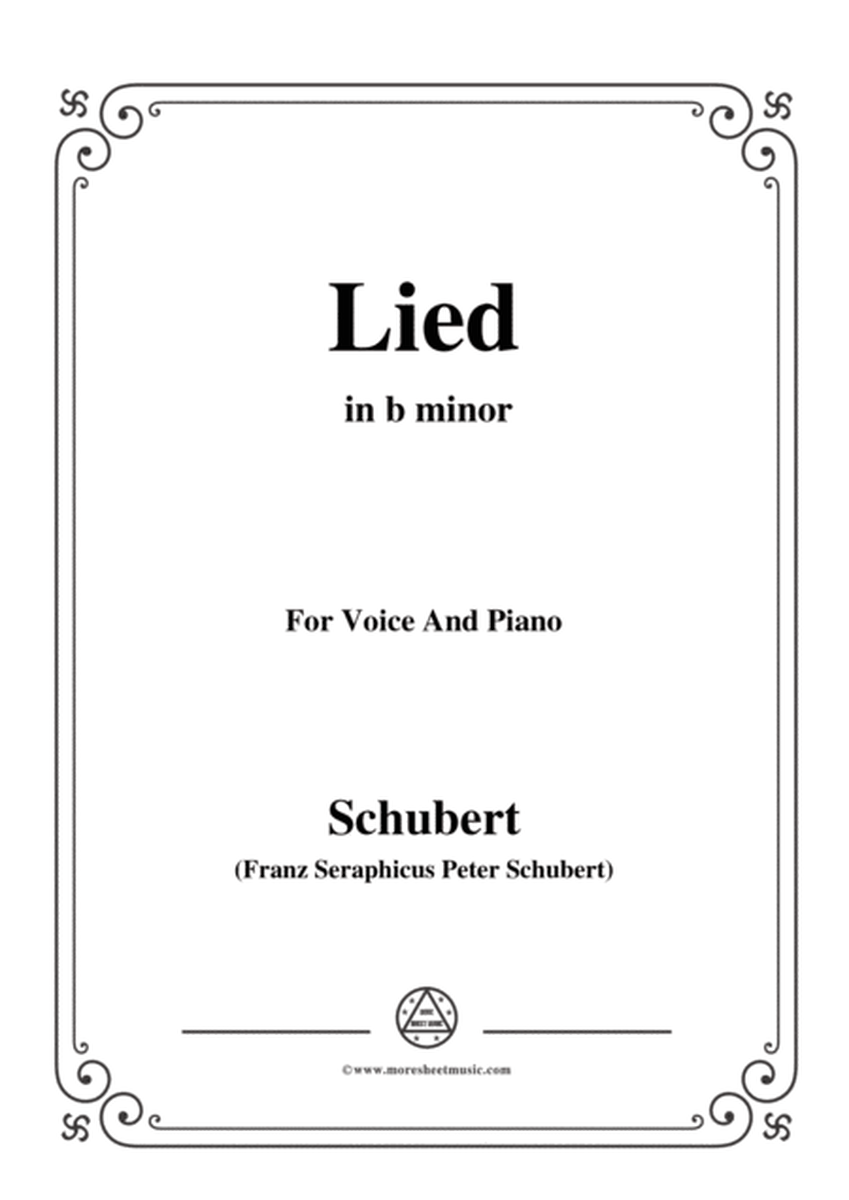 Schubert-Lied(Mutter geht durch ihre Kammern),D.373,in b minor,for Voice&Piano image number null