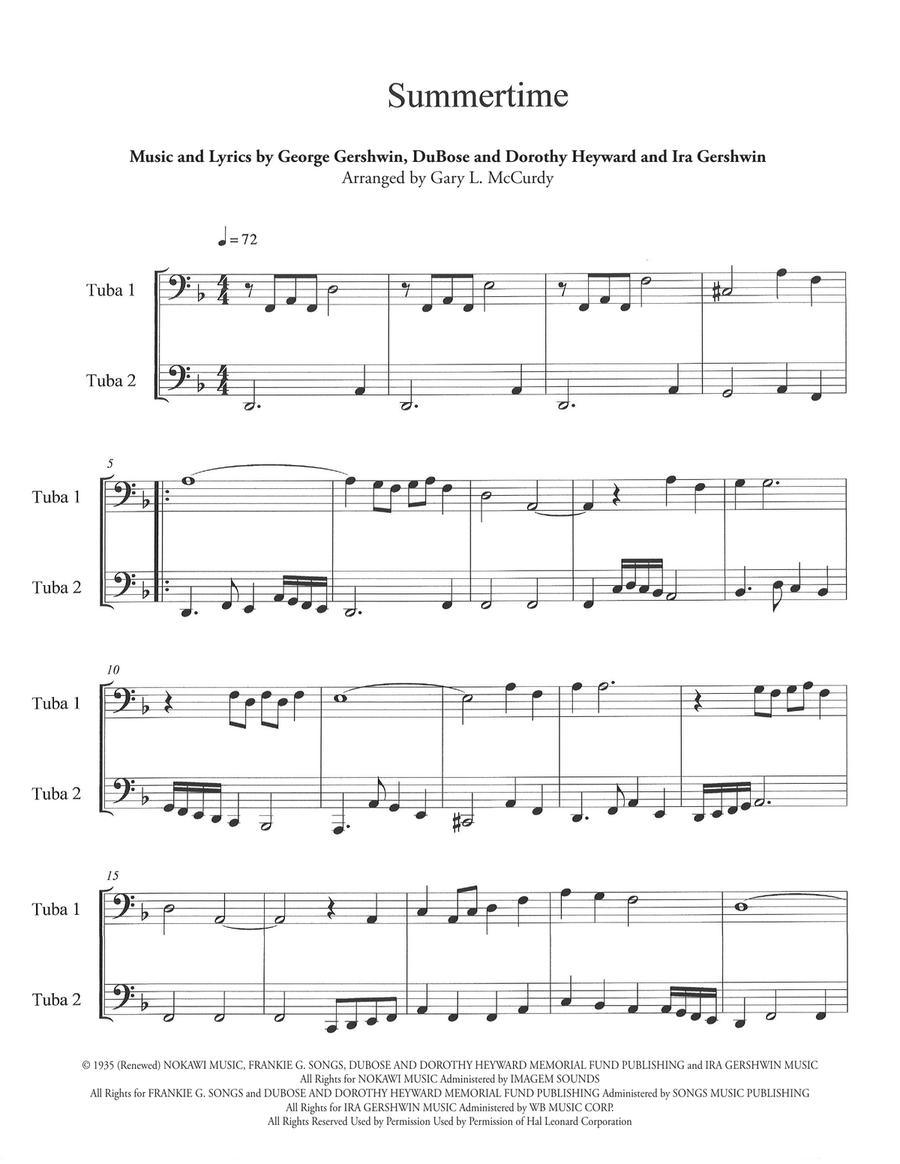 Summertime Brass Duet scores gallery preview page 3