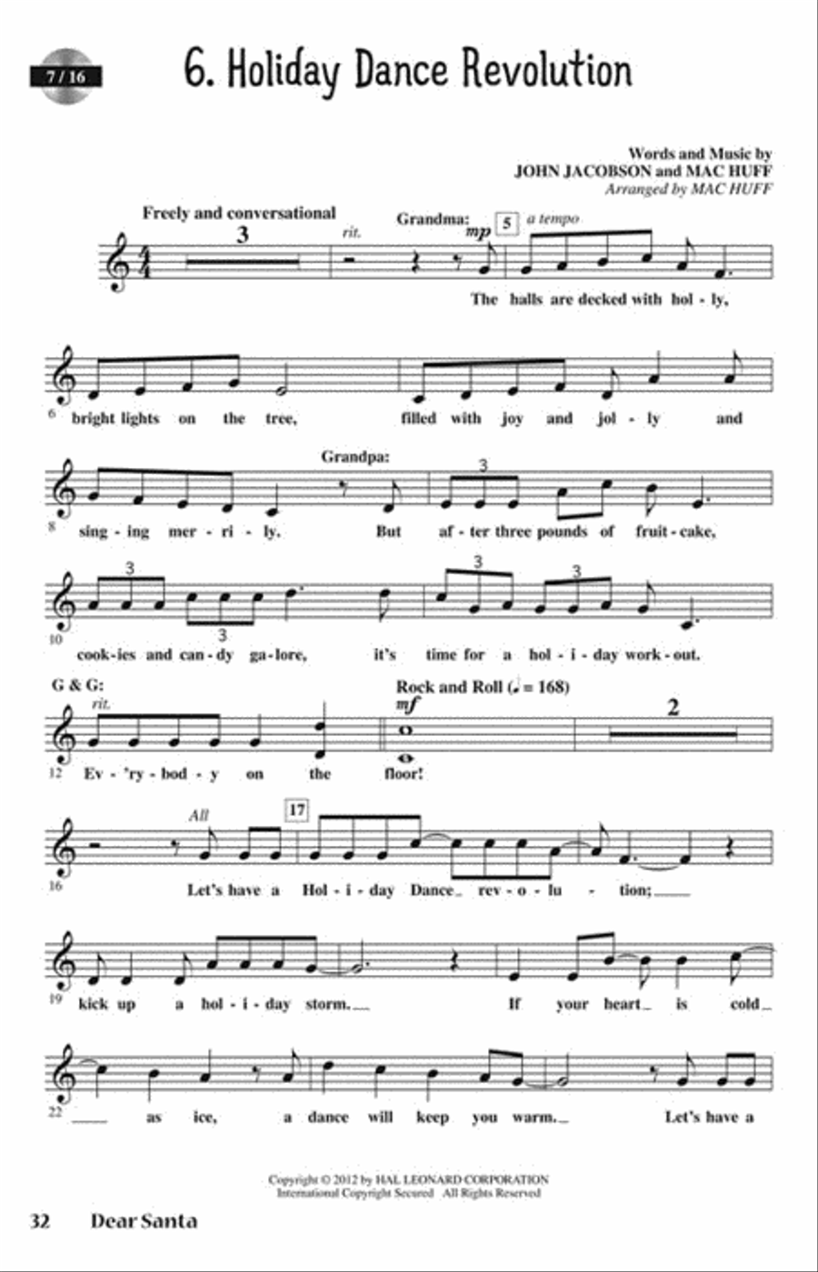 Dear Santa Dear Santa Choir scores gallery preview page 4
