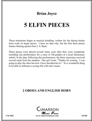 Book cover for Five Elfin Dances