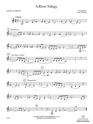 A River Trilogy: 2nd B-flat Clarinet