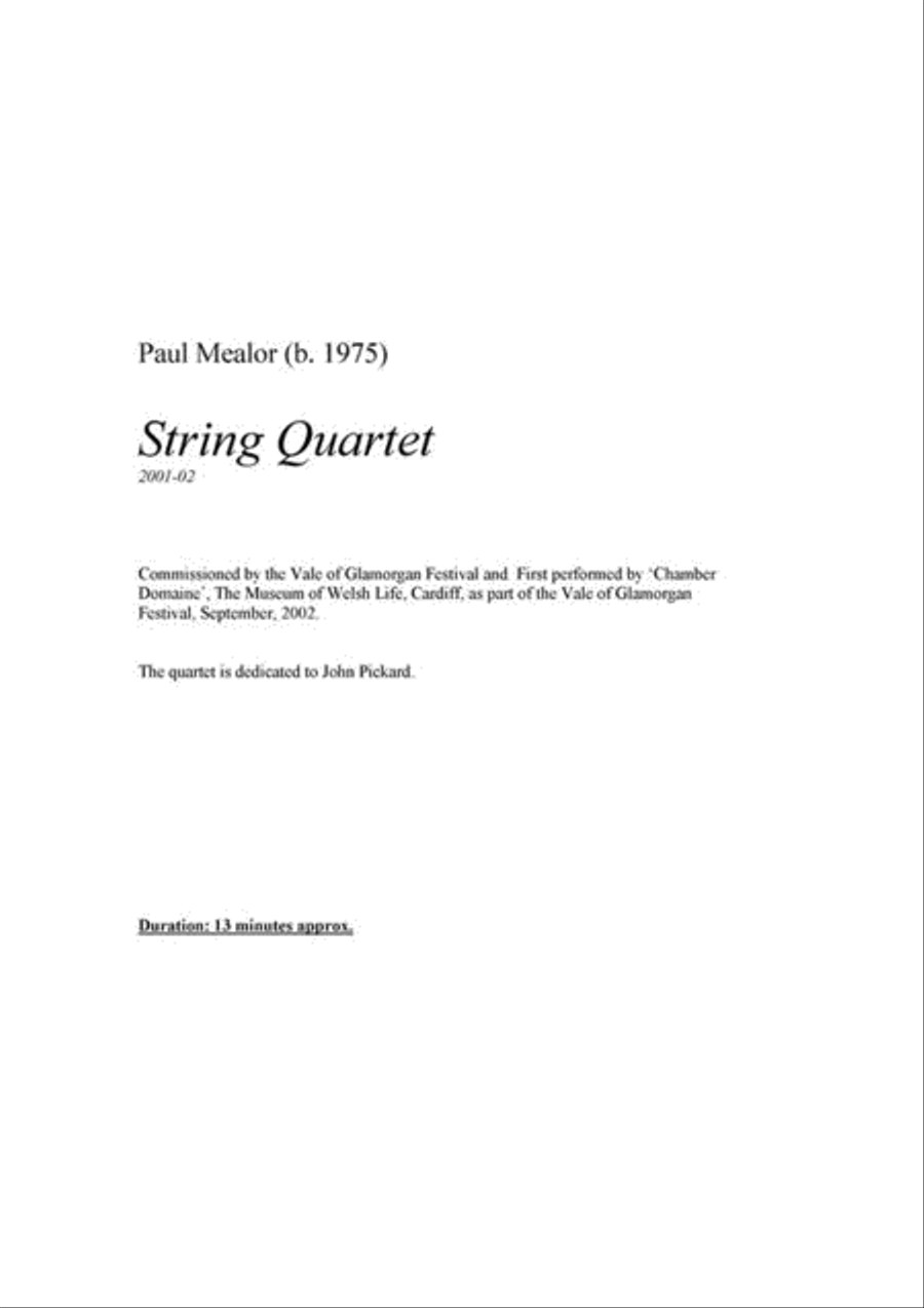 String Quartet String Quartet scores gallery preview page 2