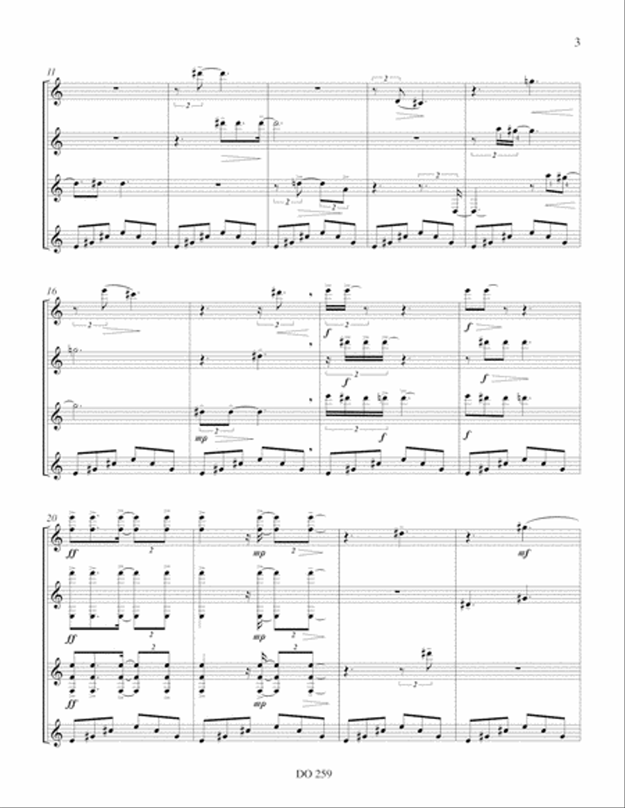 John Lennon Lay not John Lennon Lay not Guitar Ensemble scores gallery preview page 3