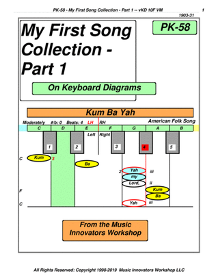 PK-58 - My First Song Collection - Part 1 - (Key Diagram Tablature)