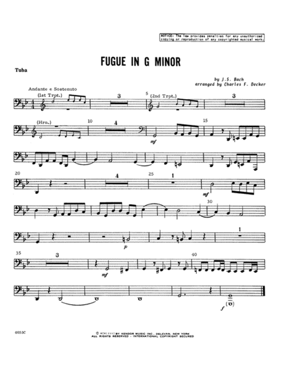Fugue in G minor - Tuba