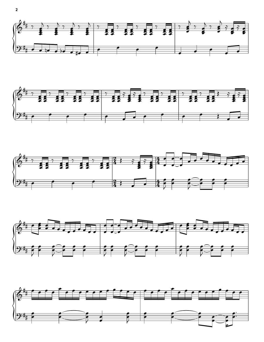 Hoedown Acoustic Guitar scores gallery preview page 2