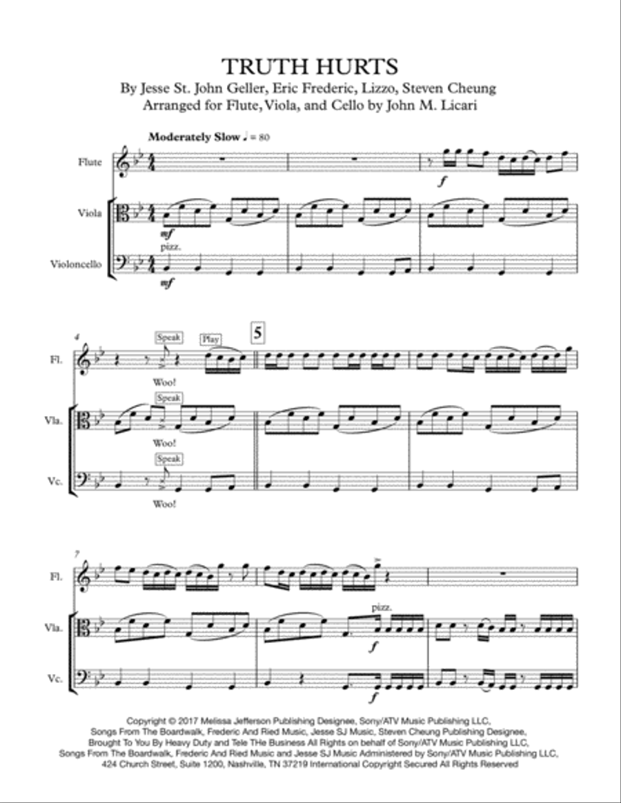 Truth Hurts Small Ensemble scores gallery preview page 2