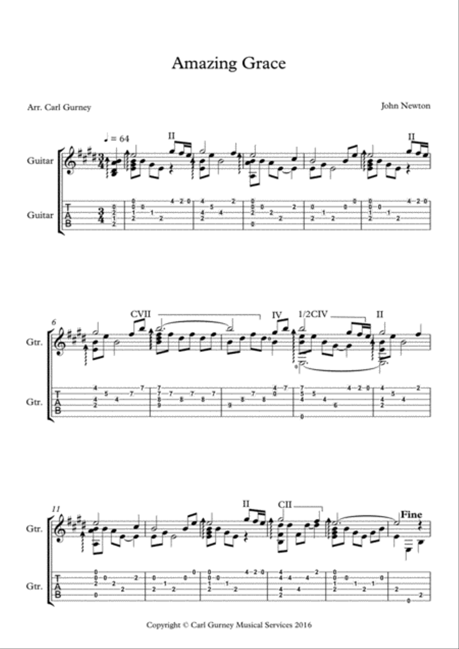 Christmas Music for Solo Guitar Acoustic Guitar scores gallery preview page 5