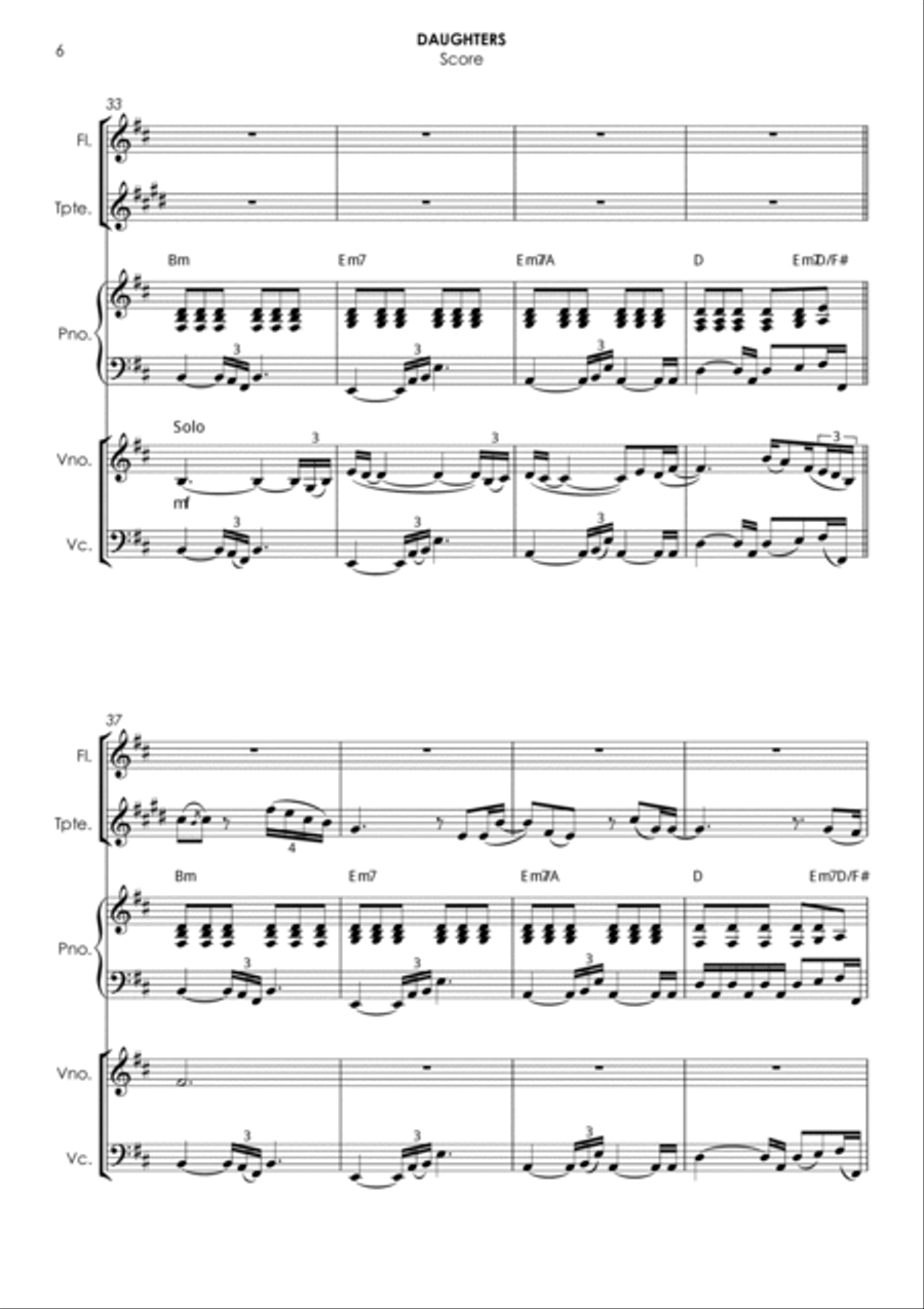 Daughters Small Ensemble scores gallery preview page 6