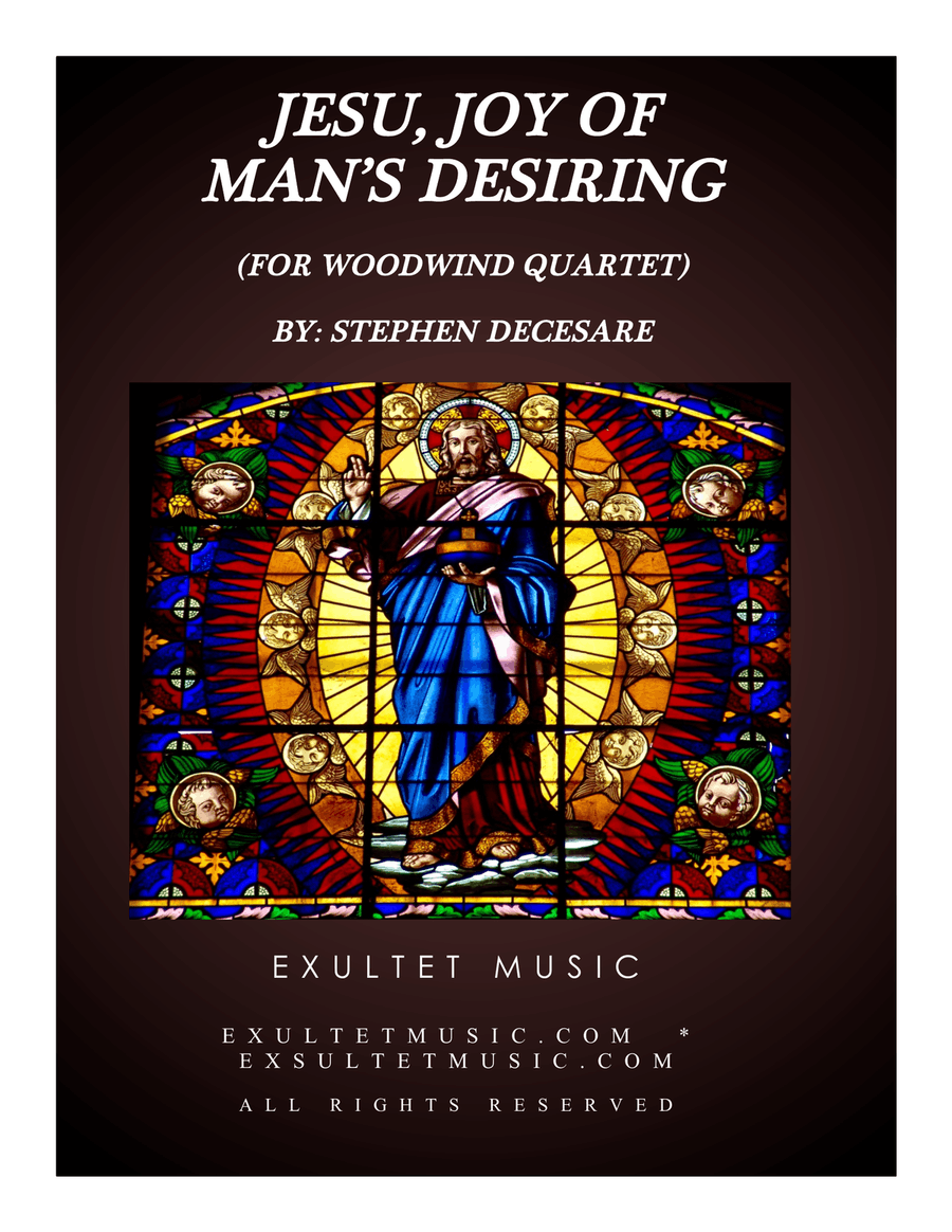 Book cover for Jesu, Joy Of Man's Desiring (for Woodwind Quartet and Piano)