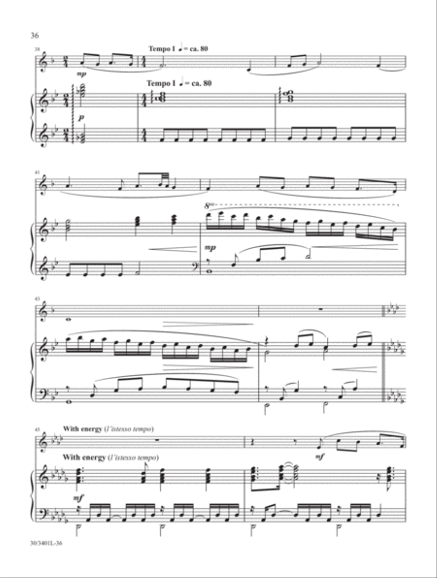 French Horn Solos for Worship, Vol. 2 Piano scores gallery preview page 16