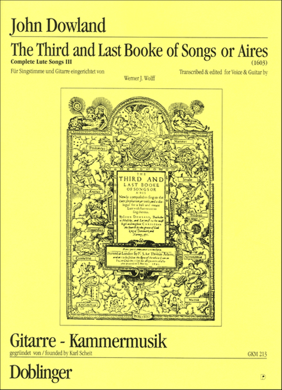 The Third Booke of Songs or Aires (Complete Lute Songs III) & Complete Lute Songs IV-Supplement Lute scores gallery preview page 1