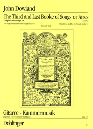Book cover for The Third Booke of Songs or Aires (Complete Lute Songs III) & Complete Lute Songs IV-Supplement