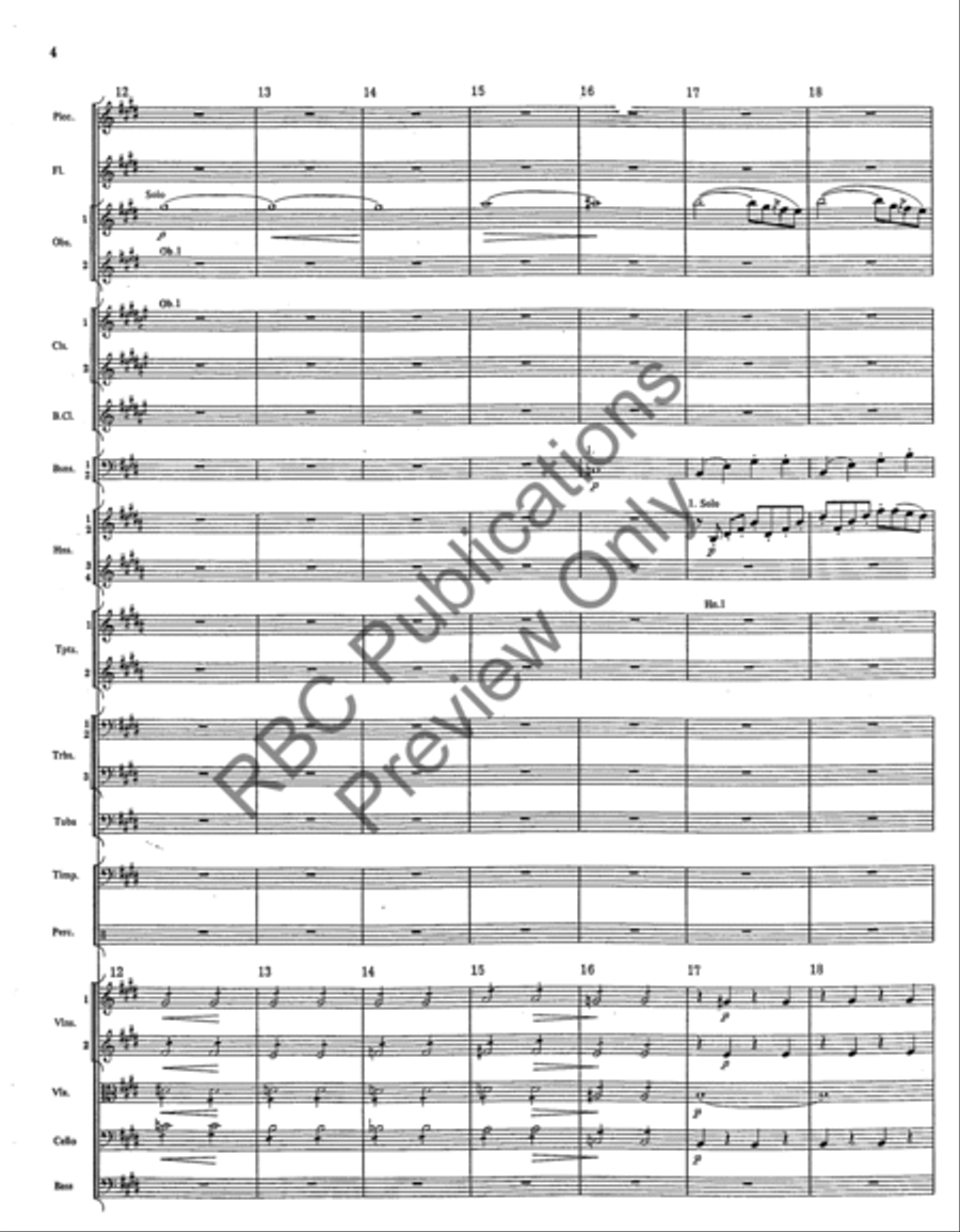 Overture From The Barber Of Seville (Score) Full Orchestra scores gallery preview page 7
