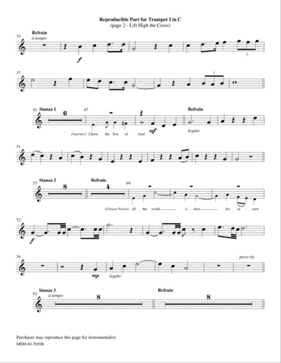 Lift High the Cross Choir scores gallery preview page 5