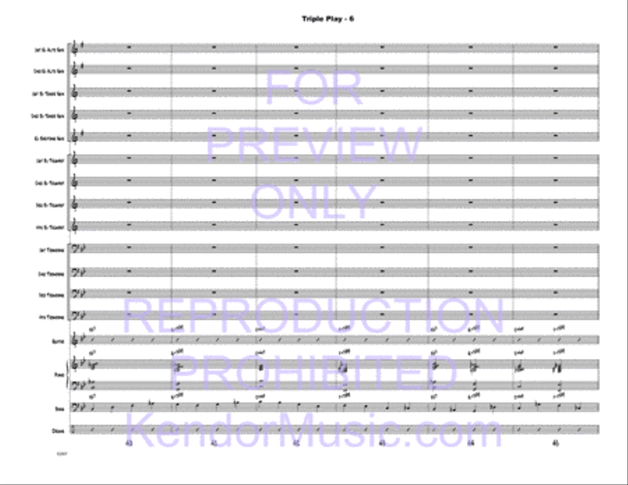 Triple Play Jazz Ensemble scores gallery preview page 7