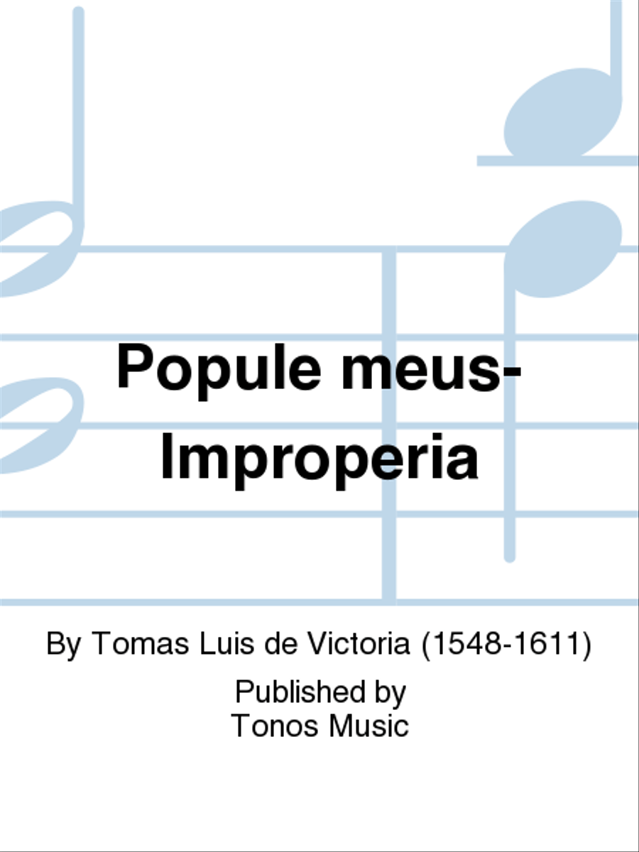Popule meus-Improperia 4-Part scores gallery preview page 1