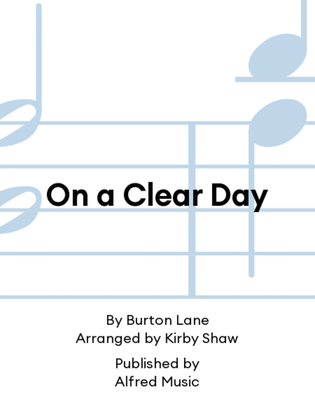 Book cover for On a Clear Day