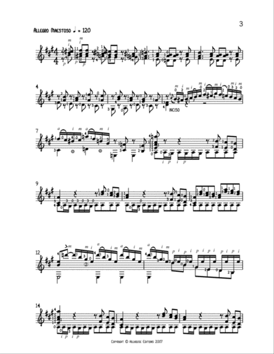 Grande Ouverture (Mauro Giuliani) edited and fingered by Robin Hill Acoustic Guitar scores gallery preview page 3