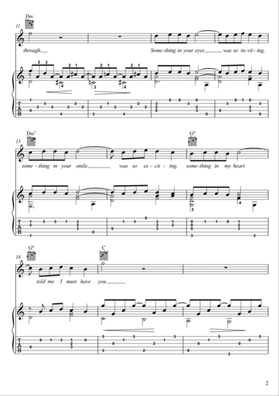 Strangers In The Night Electric Guitar scores gallery preview page 2
