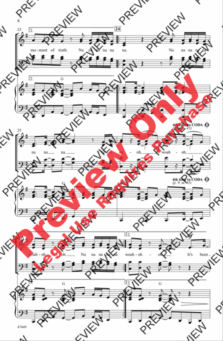Moment of Truth Moment of Truth 4-Part scores gallery preview page 6