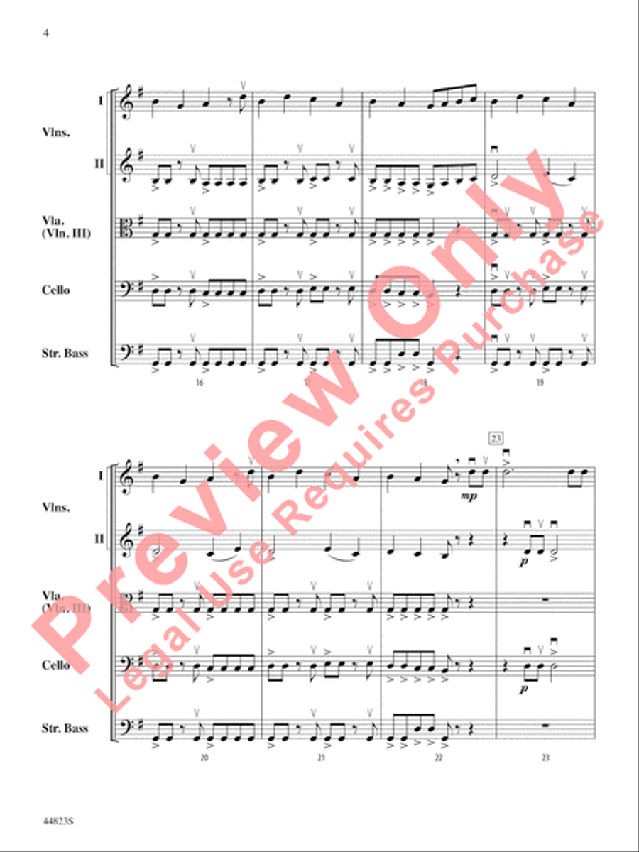 Presto! Presto! String Orchestra scores gallery preview page 5