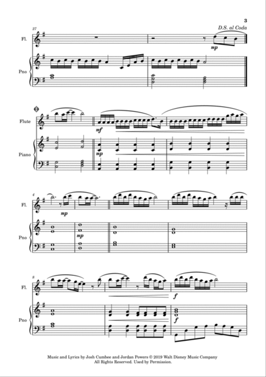 Wondering Flute Solo scores gallery preview page 3
