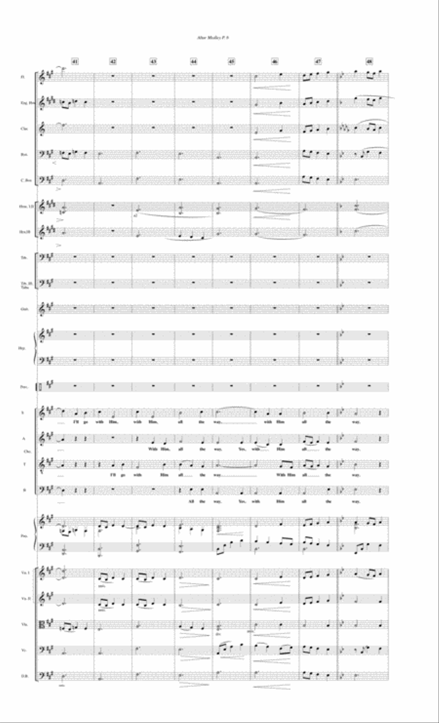 Altar Medley--Full Score.pdf Full Orchestra scores gallery preview page 6
