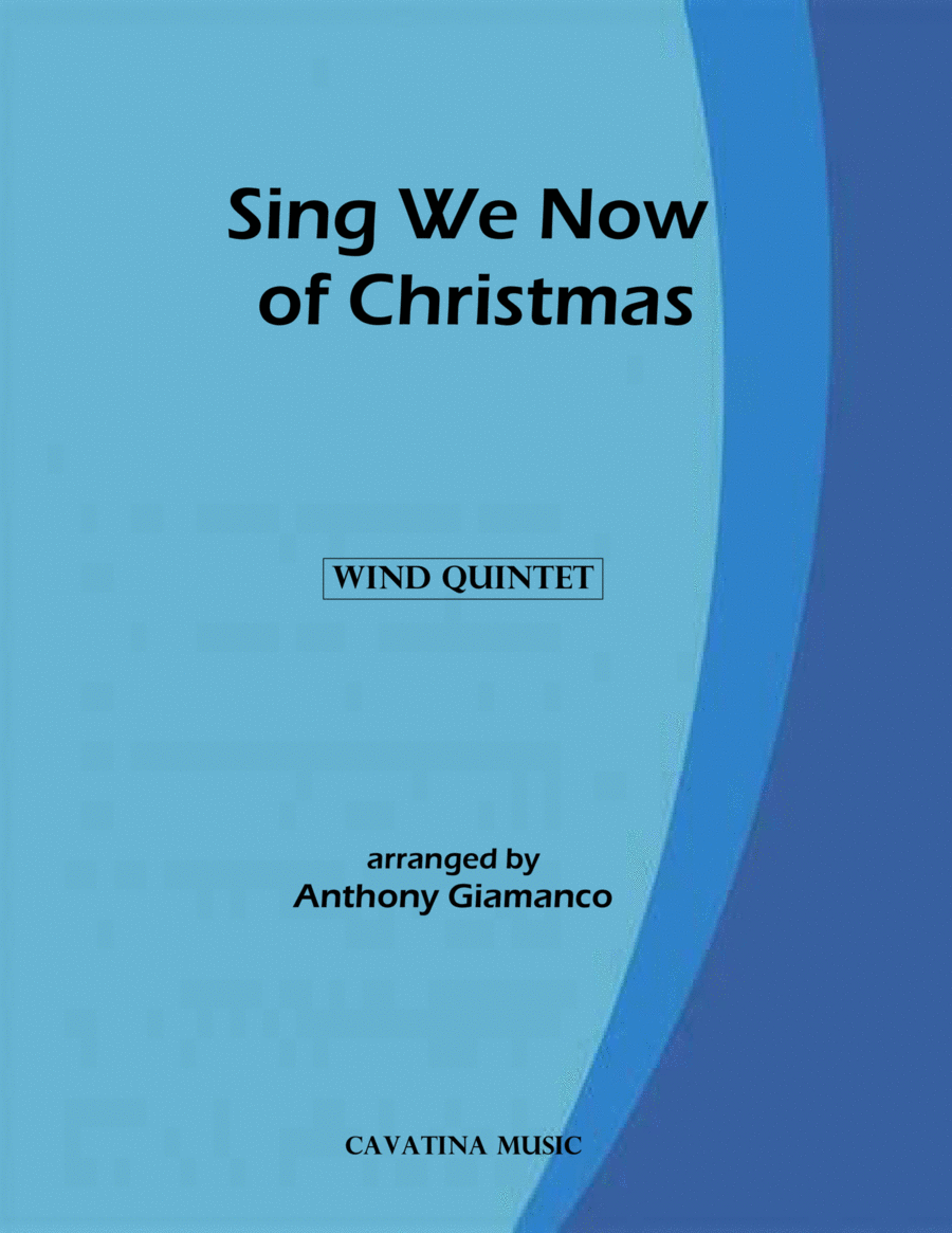 SING WE NOW OF CHRISTMAS - wind quintet image number null