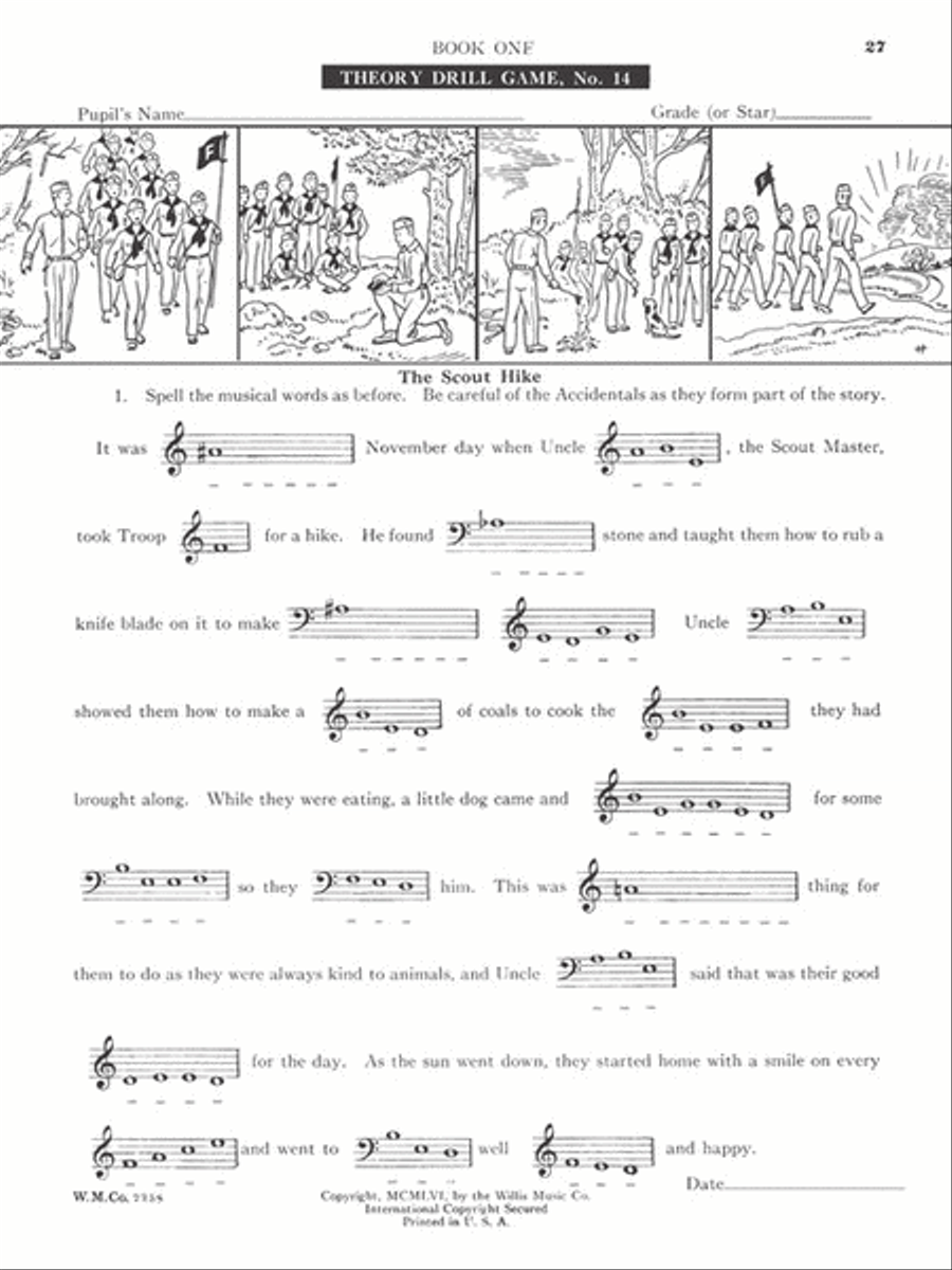 Theory Drill Games - Book 1 Piano Method scores gallery preview page 6