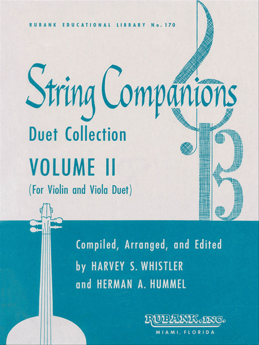 String Companions, Volume 2 by Harvey S. Whistler String Duet - Sheet Music