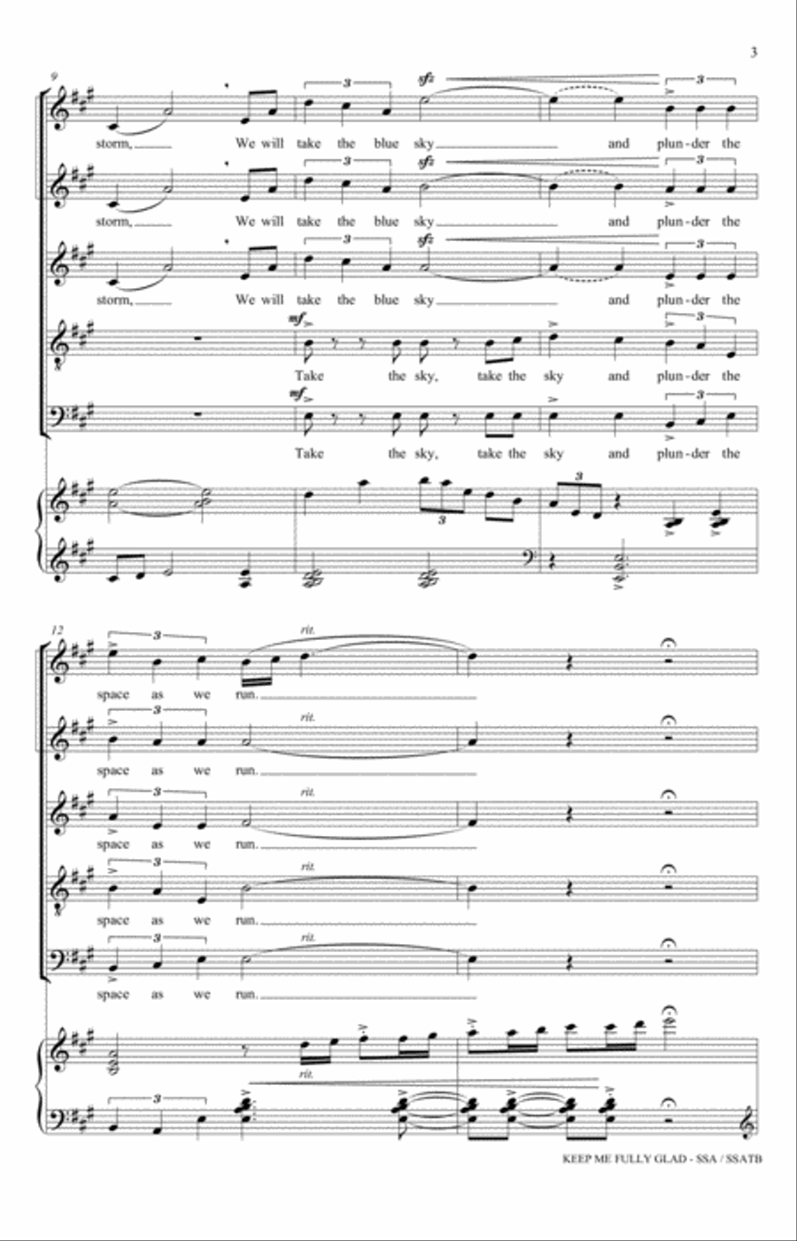 Keep Me Fully Glad Choir scores gallery preview page 3