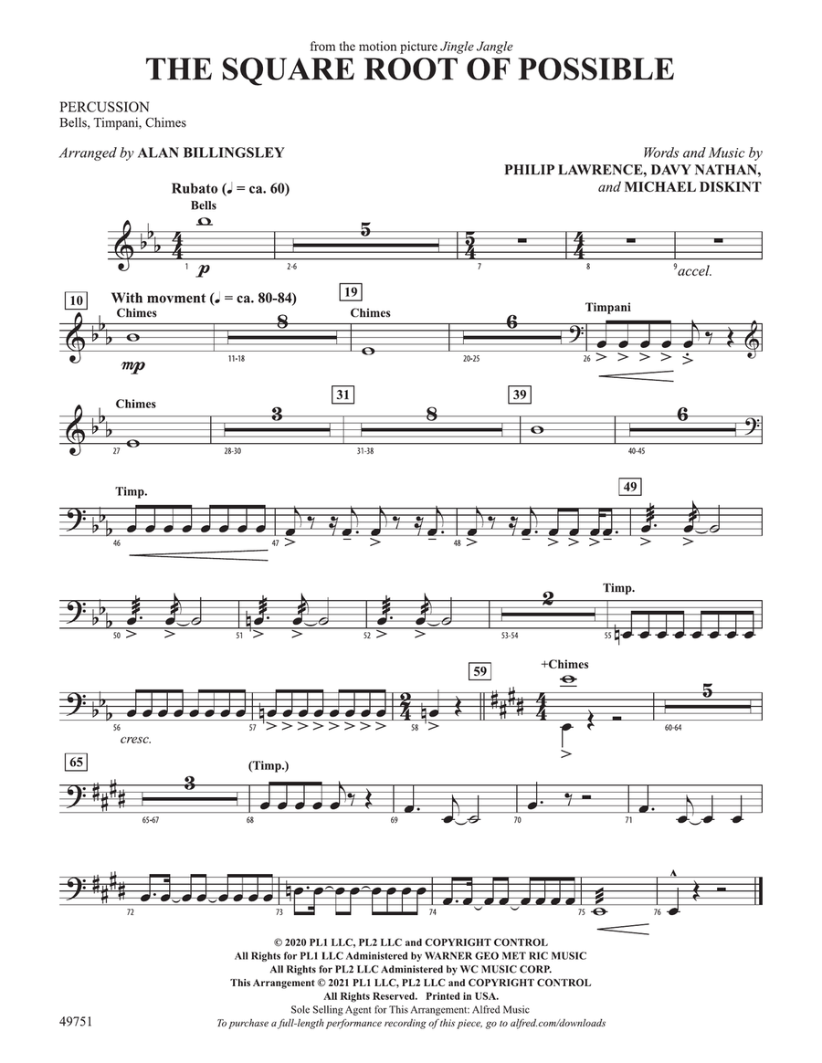 The Square Root of Possible: 1st Percussion