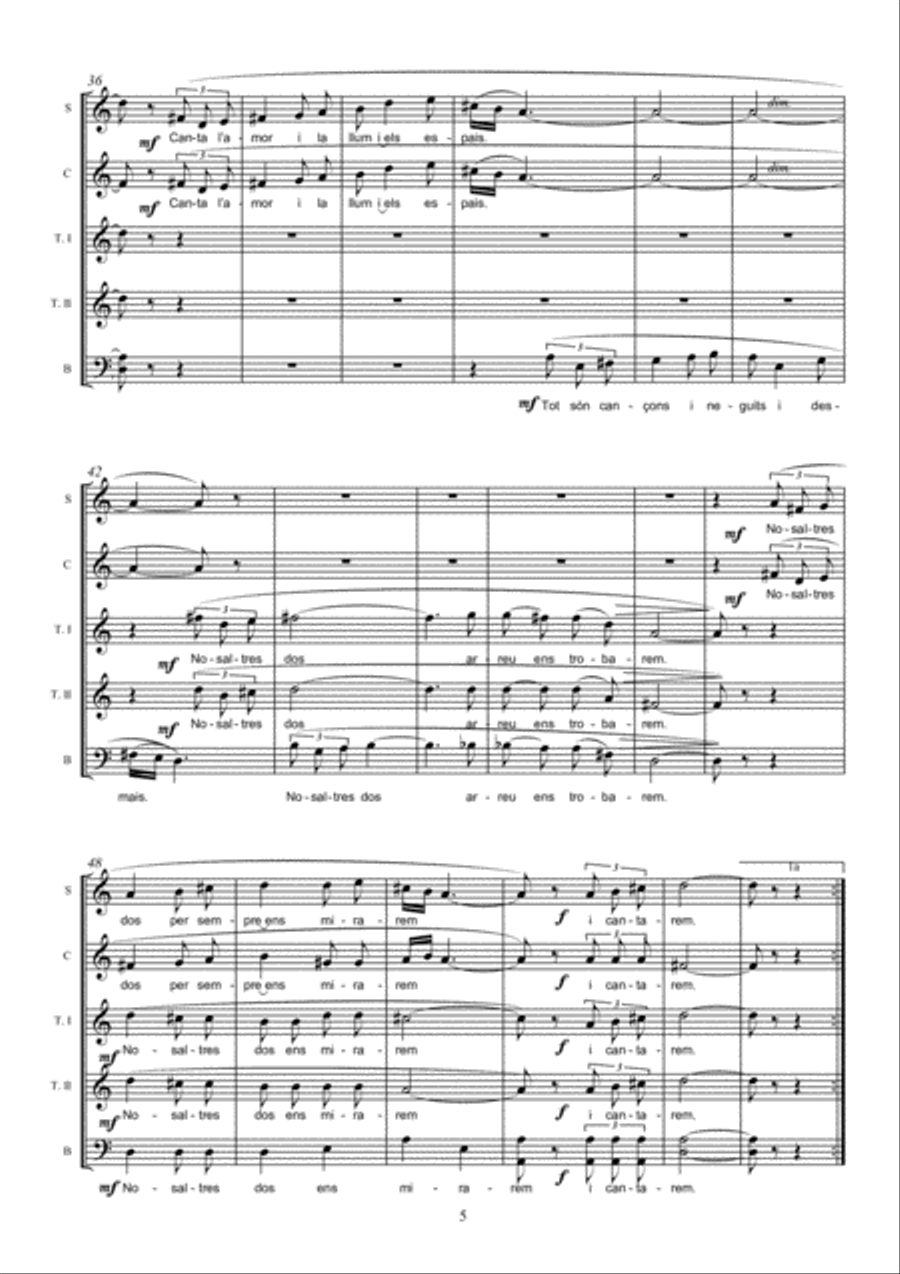 La cançó nostra 4-Part scores gallery preview page 5